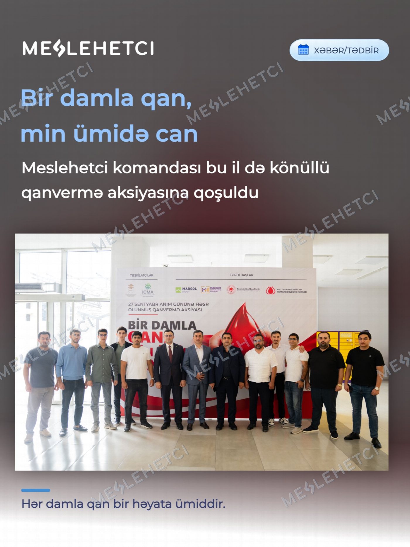 Bir damla qan, min ümidə can - 1