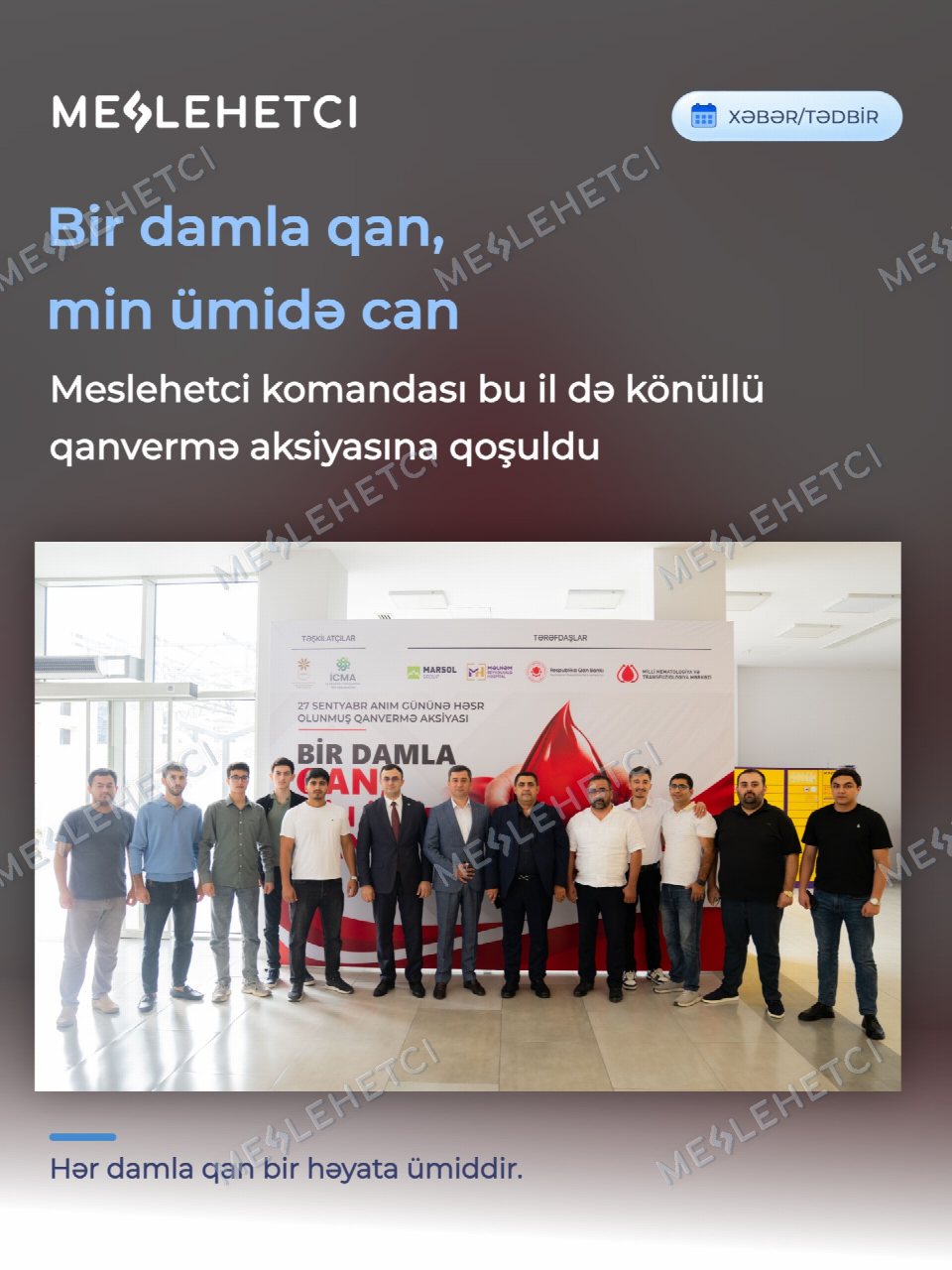 Bir damla qan, min ümidə can